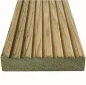 Smooth Grooved Decking Board (Depth 38mm) x (Width 125mm) (Depth 32mm) x (Width 119mm) (6 Inch) 4.8M
